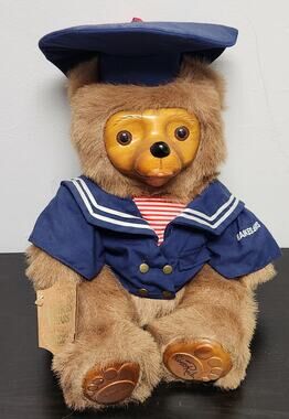 Vintage Robert Raikes Original "5455 Christopher" Wooden Face Dollw/Tags&Signed
